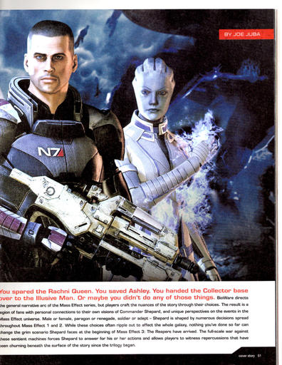 Mass Effect 3 - Mass Effect 3: Новые сканы Game Informer в отличном качестве.